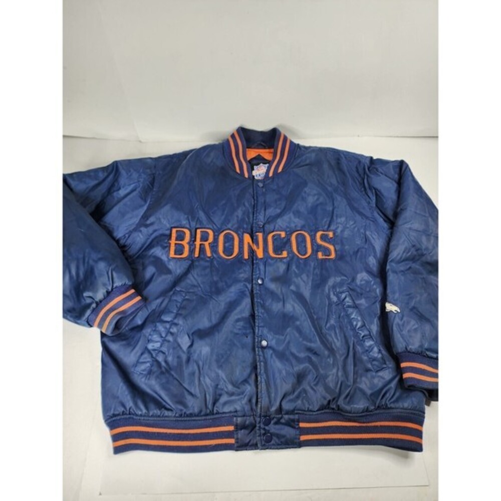Denver‎ Broncos Men’s Vintage NFL Game Day Jacket By Turbo Zone Size M Medium